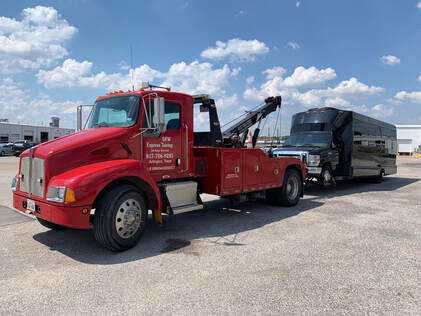 Bus towing services in Arlington, Mansfield, Grand Prairie 