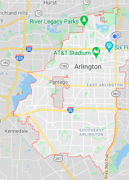 Arlington, Texas Map