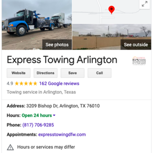 Best Towing company in Arlington Texas
