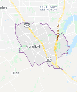 Map of Mansfield, Texas